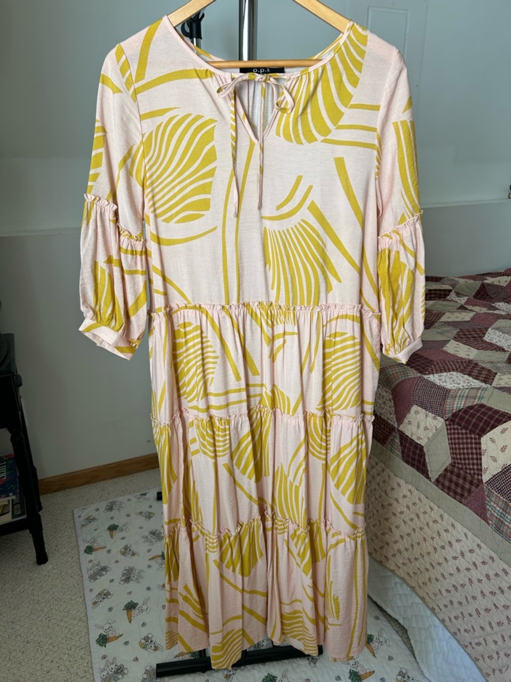 O.P.T Tiered Floral Maxi Dress Small